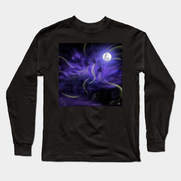 Hocus Pocus Halloween Long Sleeve T-Shirt by hollydoesart